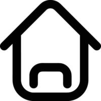 Home outline icon symbol vector image. Illustration of the house real estate graphic property design image