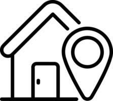 Home outline icon symbol vector image. Illustration of the house real estate graphic property design image