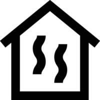 Home outline icon symbol vector image. Illustration of the house real estate graphic property design image