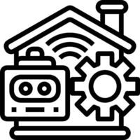 Home outline icon symbol vector image. Illustration of the house real estate graphic property design image