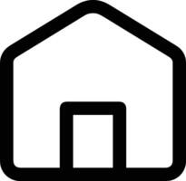 Home outline icon symbol vector image. Illustration of the house real estate graphic property design image