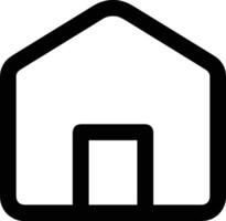 Home outline icon symbol vector image. Illustration of the house real estate graphic property design image