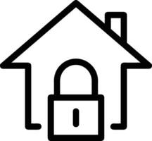 Home outline icon symbol vector image. Illustration of the house real estate graphic property design image