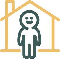 Home outline icon symbol vector image. Illustration of the house real estate graphic property design image