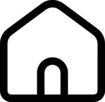 Home outline icon symbol vector image. Illustration of the house real estate graphic property design image