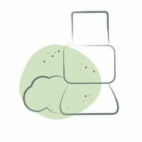 Icon Blush On. related to Cosmetic symbol. Color Spot Style. simple design editable. simple illustration vector