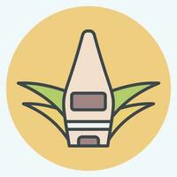 Icon Aloe Vera Gel. related to Cosmetic symbol. color mate style. simple design editable. simple illustration vector