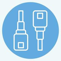Icon Highlight Stick. related to Cosmetic symbol. blue eyes style. simple design editable. simple illustration vector