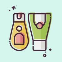Icon BB Cream. related to Cosmetic symbol. MBE style. simple design editable. simple illustration vector