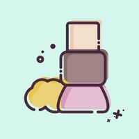 Icon Blush On. related to Cosmetic symbol. MBE style. simple design editable. simple illustration vector