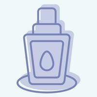 Icon Mineral Spray. related to Cosmetic symbol. two tone style. simple design editable. simple illustration vector