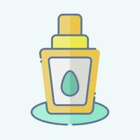 Icon Mineral Spray. related to Cosmetic symbol. doodle style. simple design editable. simple illustration vector