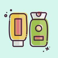 Icon Lotion. related to Cosmetic symbol. MBE style. simple design editable. simple illustration vector