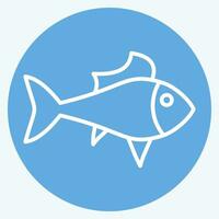 Icon Guppy. related to Sea symbol. blue eyes style. simple design editable. simple illustration vector