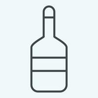 icono botella. relacionado a mar símbolo. línea estilo. sencillo diseño editable. sencillo ilustración vector
