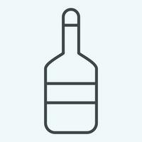 Icon Bottle. related to Sea symbol. line style. simple design editable. simple illustration vector