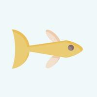 Icon Neon Tetra. related to Sea symbol. flat style. simple design editable. simple illustration vector