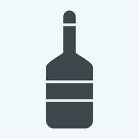 Icon Bottle. related to Sea symbol. glyph style. simple design editable. simple illustration vector