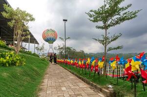 Malang, Indonesia - November 10 2023 - Malang Dreamland is a new family tourist attraction in the Poncokusumo area, Indonesia photo