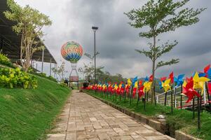 Malang, Indonesia - November 10 2023 - Malang Dreamland is a new family tourist attraction in the Poncokusumo area, Indonesia photo