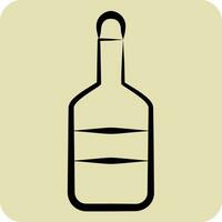 Icon Bottle. related to Sea symbol. hand drawn style. simple design editable. simple illustration vector