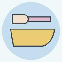 Icon Ship. related to Sea symbol. color mate style. simple design editable. simple illustration vector