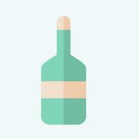 Icon Bottle. related to Sea symbol. flat style. simple design editable. simple illustration vector