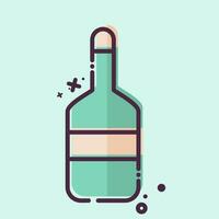 Icon Bottle. related to Sea symbol. MBE style. simple design editable. simple illustration vector