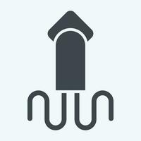 Icon Squid. related to Sea symbol. glyph style. simple design editable. simple illustration vector