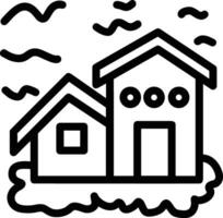 Home outline icon symbol vector image. Illustration of the house real estate graphic property design image