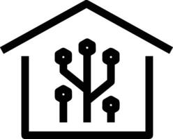 Home outline icon symbol vector image. Illustration of the house real estate graphic property design image