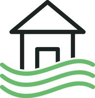 Home outline icon symbol vector image. Illustration of the house real estate graphic property design image