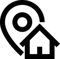 Home outline icon symbol vector image. Illustration of the house real estate graphic property design image