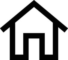 Home outline icon symbol vector image. Illustration of the house real estate graphic property design image