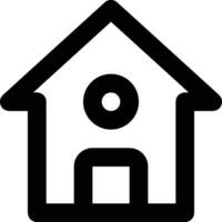 Home outline icon symbol vector image. Illustration of the house real estate graphic property design image