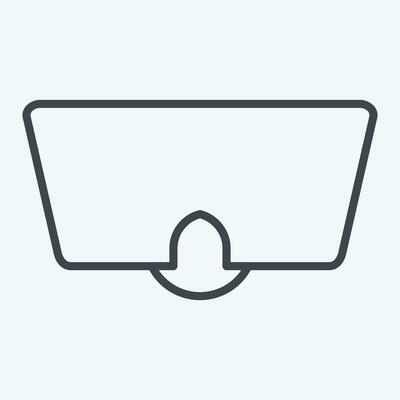 Icon Eye Mask. related to Sea symbol. line style. simple design editable. simple illustration