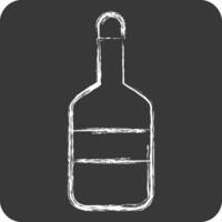 Icon Bottle. related to Sea symbol. chalk Style. simple design editable. simple illustration vector