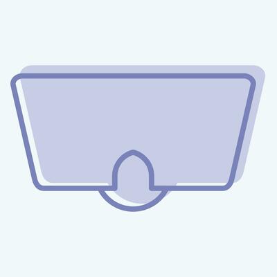 Icon Eye Mask. related to Sea symbol. two tone style. simple design editable. simple illustration