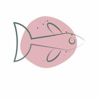 Icon Neon Tetra. related to Sea symbol. Color Spot Style. simple design editable. simple illustration vector