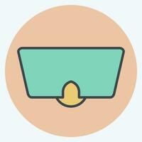 Icon Eye Mask. related to Sea symbol. color mate style. simple design editable. simple illustration vector