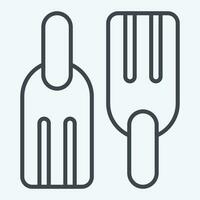 Icon Diving. related to Sea symbol. line style. simple design editable. simple illustration vector