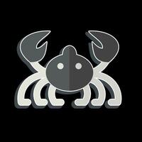 Icon Crab. related to Sea symbol. glossy style. simple design editable. simple illustration vector