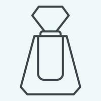 Icon Perfume. related to Cosmetic symbol. line style. simple design editable. simple illustration vector