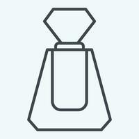 icono perfume. relacionado a cosmético símbolo. línea estilo. sencillo diseño editable. sencillo ilustración vector