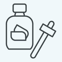 Icon Serum. related to Cosmetic symbol. line style. simple design editable. simple illustration vector