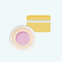 Icon Loose Powder. related to Cosmetic symbol. flat style. simple design editable. simple illustration vector