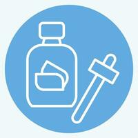 Icon Serum. related to Cosmetic symbol. blue eyes style. simple design editable. simple illustration vector