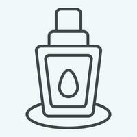 Icon Mineral Spray. related to Cosmetic symbol. line style. simple design editable. simple illustration vector