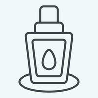 Icon Mineral Spray. related to Cosmetic symbol. line style. simple design editable. simple illustration vector