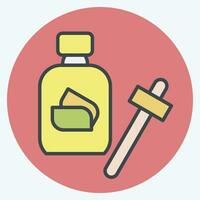 Icon Serum. related to Cosmetic symbol. color mate style. simple design editable. simple illustration vector